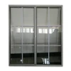 PVC Window Nigeria Double Tempered Clear Glass Touch Lock For PVC Sliding Window