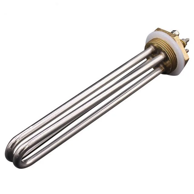 3kw/4.5kw/6kw/9kw/12kw 1.5 Inch Brass Thread Heating Tube For Engineer