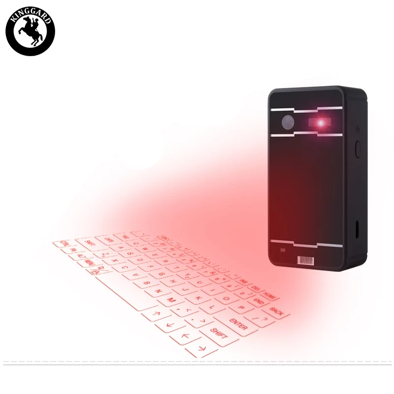 

rechargeable holographic keyboard for pc, Black/silver/white
