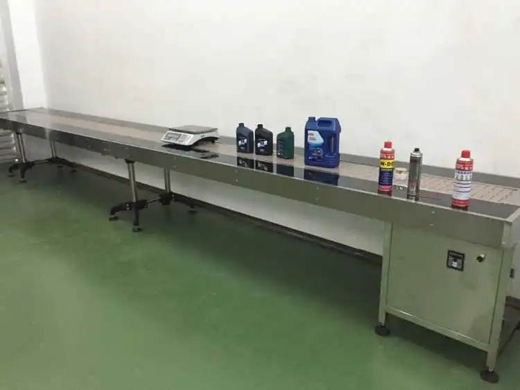 high quality china supplier pvc flat belt conveyor roller Rubber Belt Conveyor Line