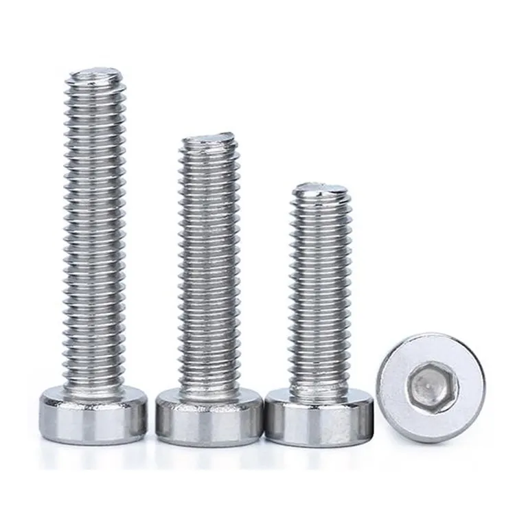 Din 7984 Grade 4.8 M4 Hexagon Socket Stainless Steel Low Head Screw For ...