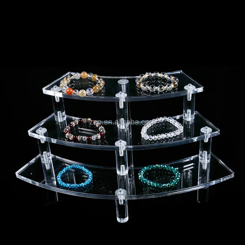 Clear Acrylic Jewelry Display Stand For Bracelet Earring Display Rack
