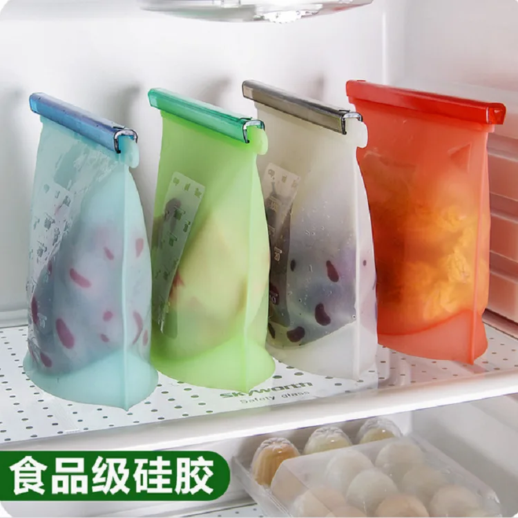 

Silicone Food Stasher, Accepted customized