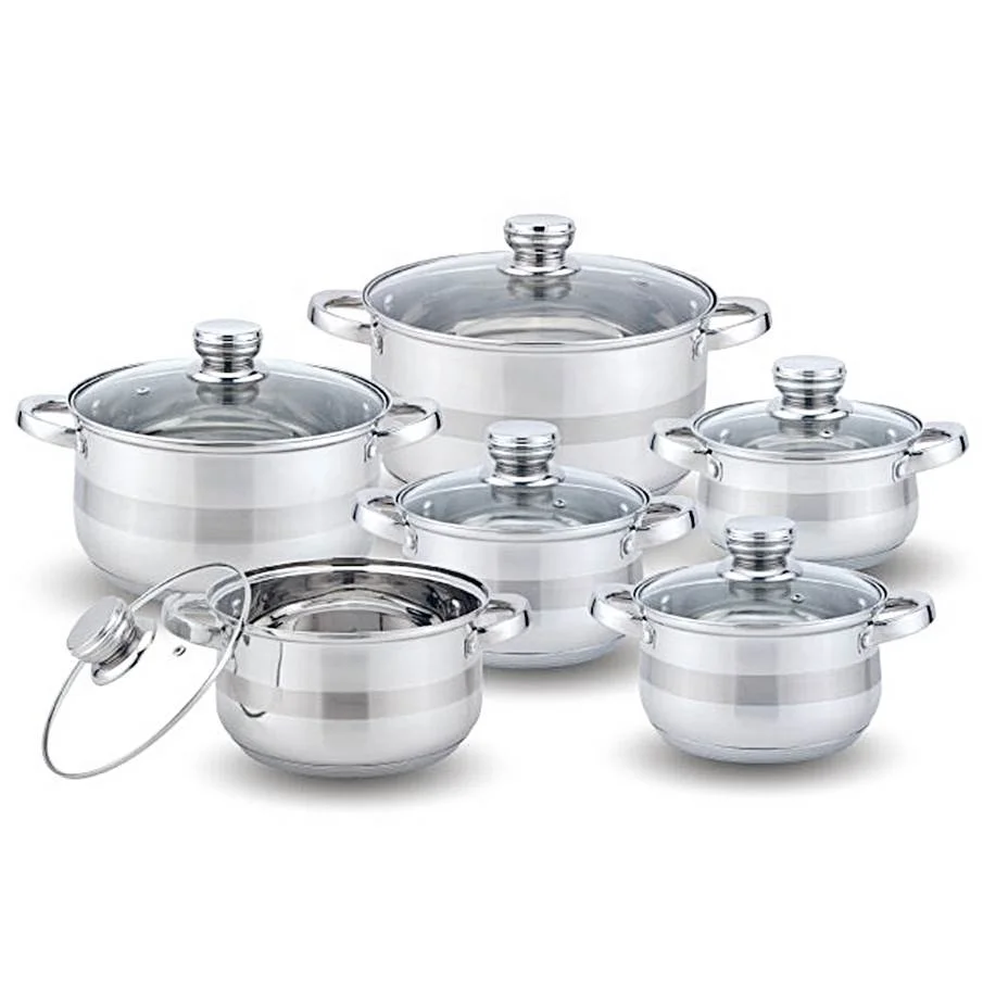 

large steel cooking pot induction bottom cookware pot stainless steel casserole hot pot casserole set