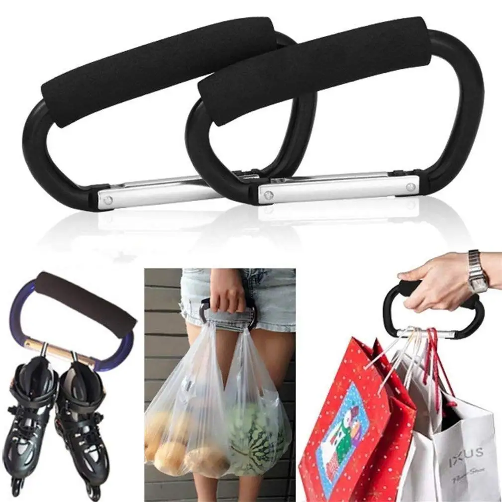Buy Donuts Grocery Bag Holder Handle Large D Carabiners Clip Bags Carry ...