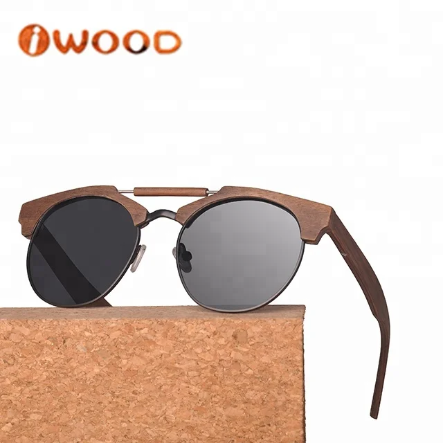 

China made wholesale wood sunglasses polarized with box