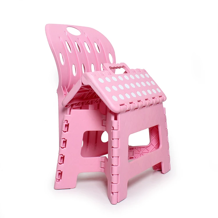 
factory price 9 inches pink backrest foldable chair 