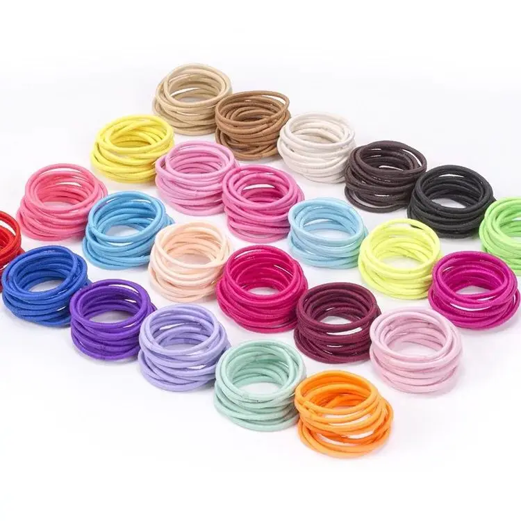 

Excellent quality assorted color baby tiny elastic hair bands