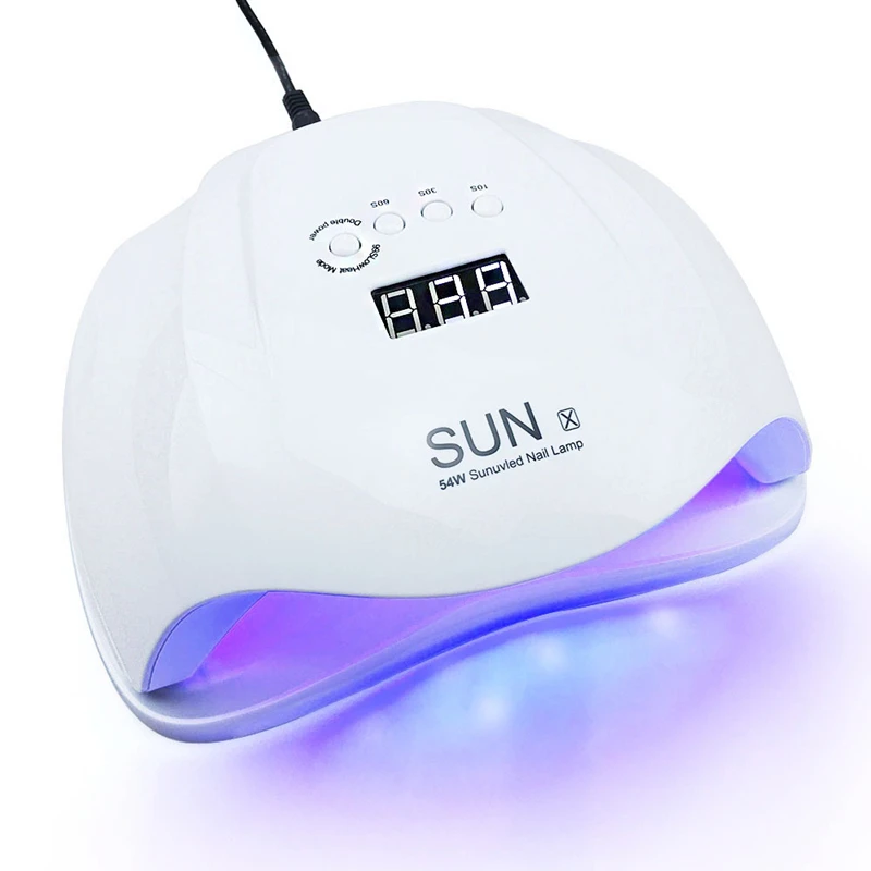 

SUNX 54w UV Gel Dryer Nail Led Lamp, White