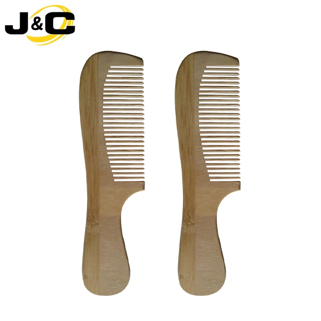 
Wholesale low cost hotel Eco Friendly hair care bamboo comb with laser logo free 