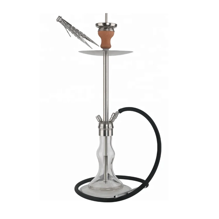 

2019 Stainless Steel Shisha hookah Click Hookah DIY Shisha Wholesale, Original stainless steel color shaft;vase:golden/sliver