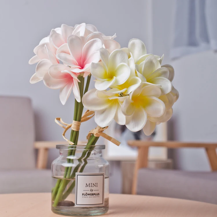 Pu Artificial Plumeria Bouquet Cheap Artificial Frangipani Flowers Australia Artificial Plumeria