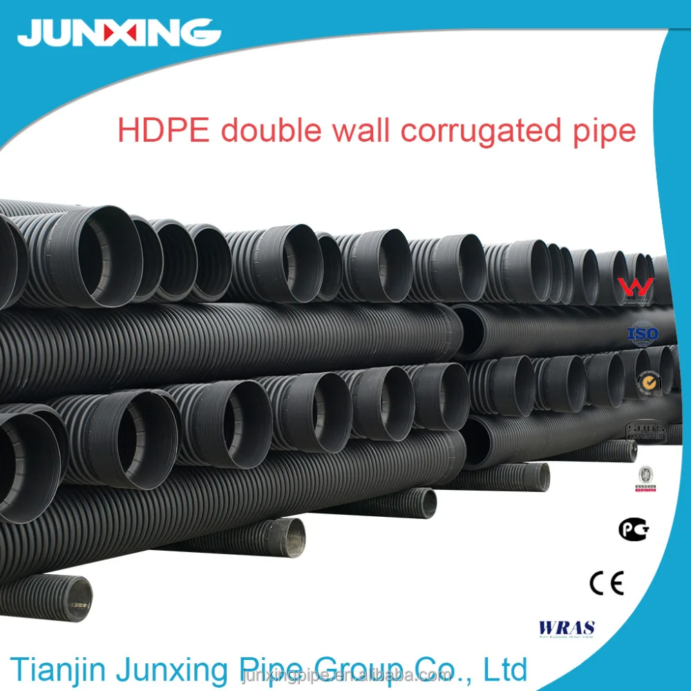 What are some common uses for corrugated drain pipe?