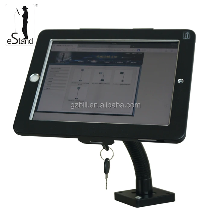 eStand BR24007B restaurant ordering security for 9.7 ipad adjustable gooseneck tablet holder