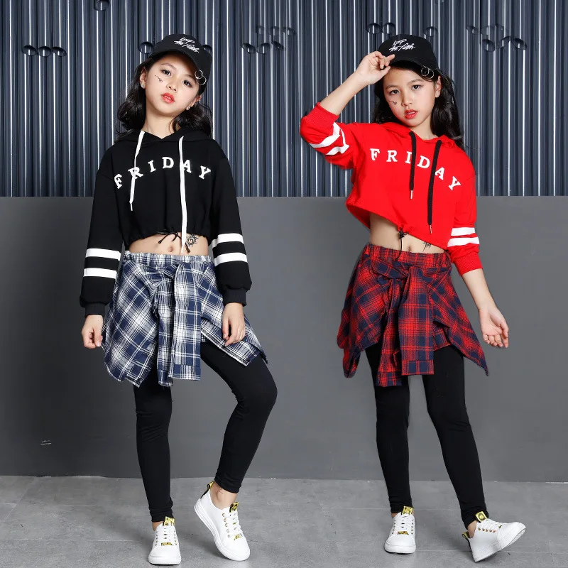 

Modern Children'S Ballroom Hip Hop Jazz Dance Competition Costume Set For Girls Street Dancing Clothes Outfits Clothes DL2011