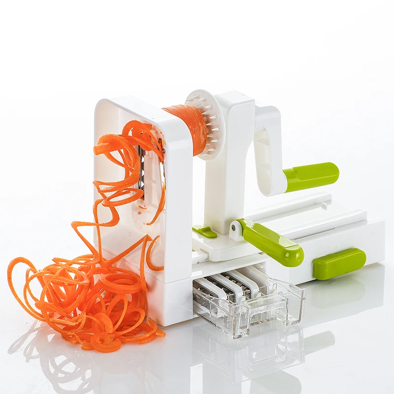 

Best Sellers in Europe 2019 Kitchen Folded Spiral Slicer Spiralizer Handheld 5 Blades Vegetable Spiralizer, Custom color