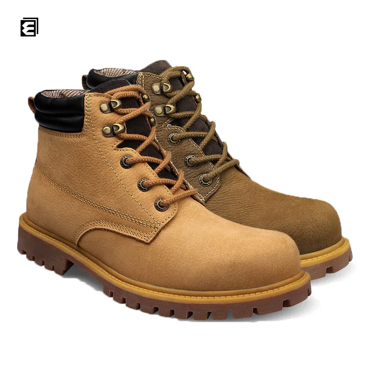 

Alamo Brown Premium Full Grain Leather Woodland Safety Shoes