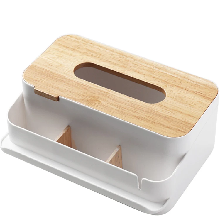 

office clean style car tissue box holder, White