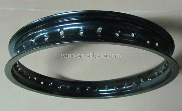 WM Type Black 21 Inch Scootor Motorcycle Steel Alloy Wheel Rim