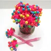 Craft Gift Plastic Flash Beads Ball Pens/Spiky Ball Pens