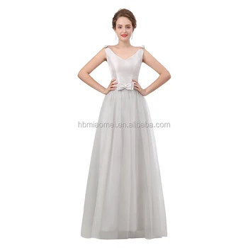 evening dresses silver color