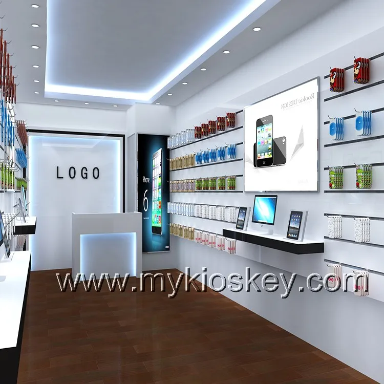 Retail Small Cell Phone Store Furniture Phone Display Counter