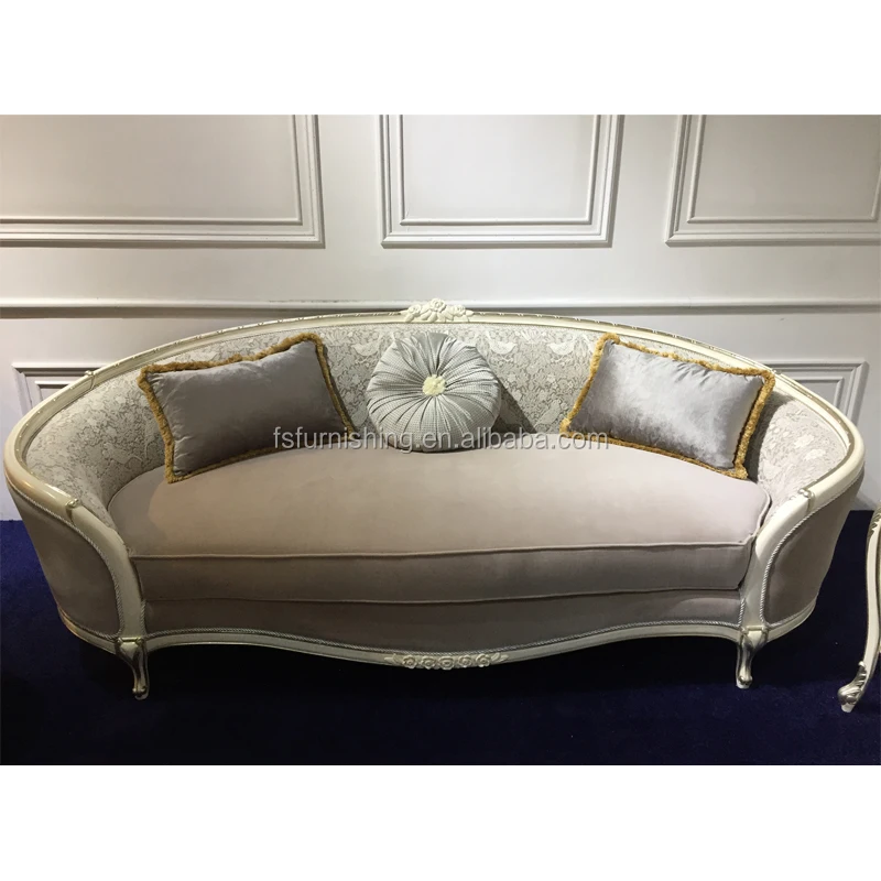 
French fairy princess feel cream white rococo gold leaf sofa set antique living room art furniture set high end home furniture 