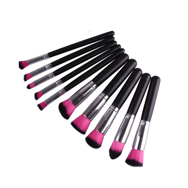 

wholesale Customized Logo 10 Pcs Private Label Cosmetic Makeup Brush Set