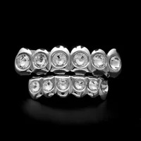 

Yiwu jewelry factory real gold plated inlay diamond teeth grillz