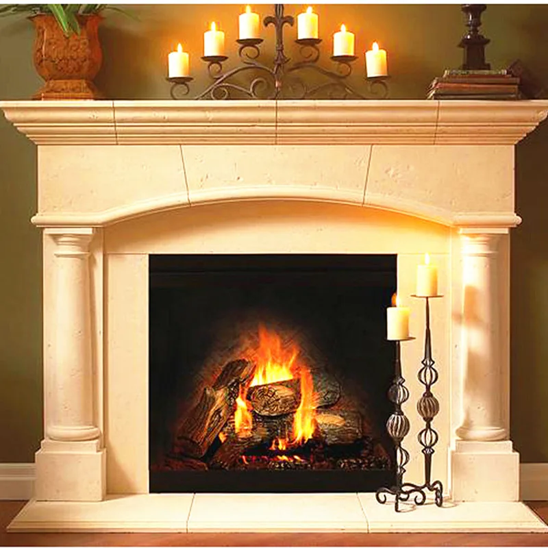 French Cheap Yellow Marble Stone Fireplace Mantel Buy Stone