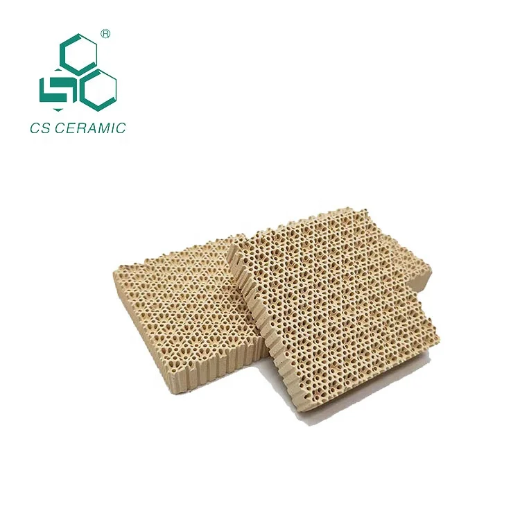 
Customized Materials Dimensions rhombus Square Round Cordierite BBQ grill insulating infrared honeycomb ceramic burner plate 