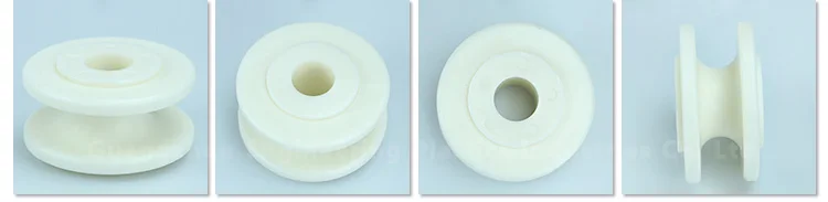 high mechanical strength plastics garage door pulleys sliding