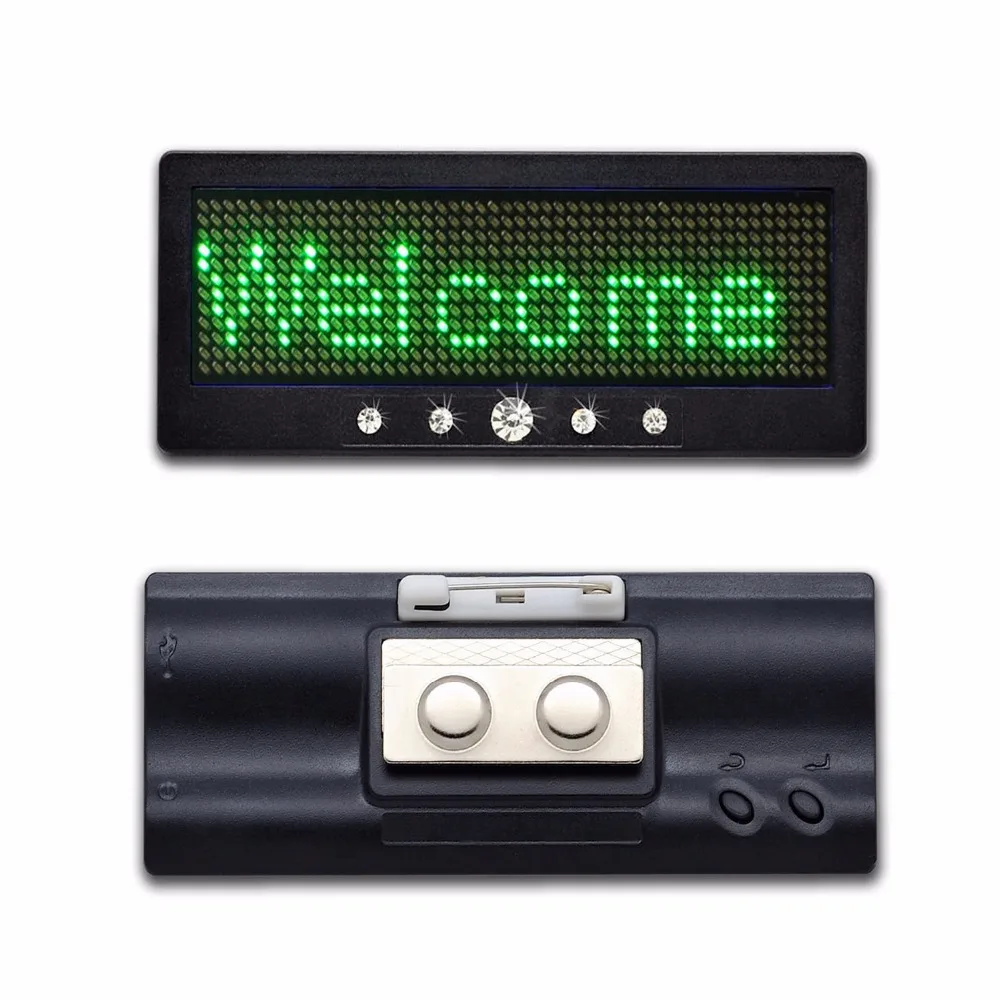 

USB change message led badge/ 100% brightness led badge