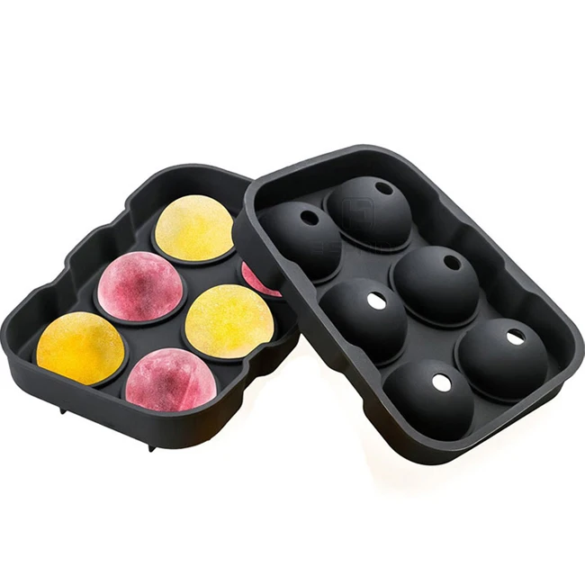 

Large Whiskey Round Ice Cubes Silicone Spherical Round Ice Mold