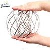 Rainbow & Colorful Magic Coil Ring Stainless Steel Metal Magic Coil Kinetic Sculpture Ring Game 3D Spring Toy