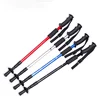 hiking stick trekking pole retractable aluminum telescopic walking stick folding trekking pole