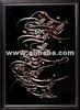 Copper framed Quranic verses