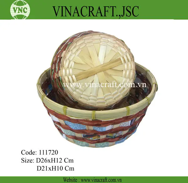 Flat Bamboo Weaving Basket Buy Bamboo Weaving Basket,Bamboo Basket,Gift Basket Product on