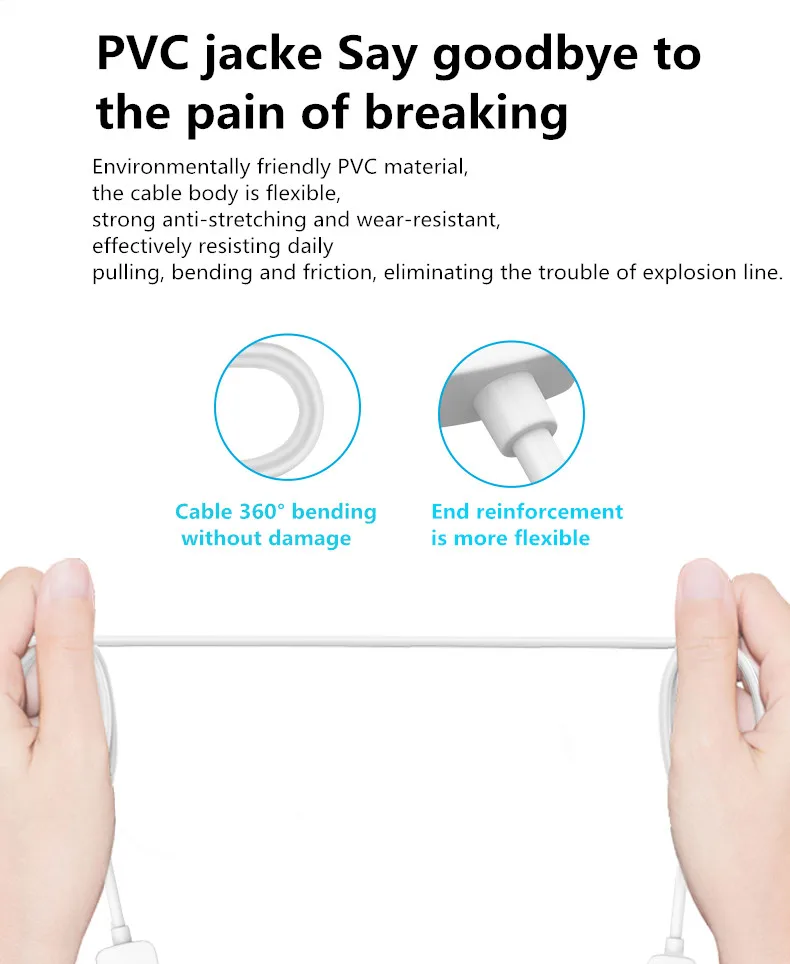 Kuncan custom usb charger flexible usb cable usb 3.1 type c cable