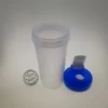 Customized logo Plastic Sports water bottle PP material protein powder Milkshake bottle 400ml 750ml
