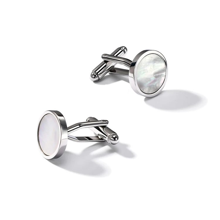 

Men's Gender and Cuff Links or Tie Clips Jewelry Type Tie and Cufflinks Set, Gold and silver round cufflink