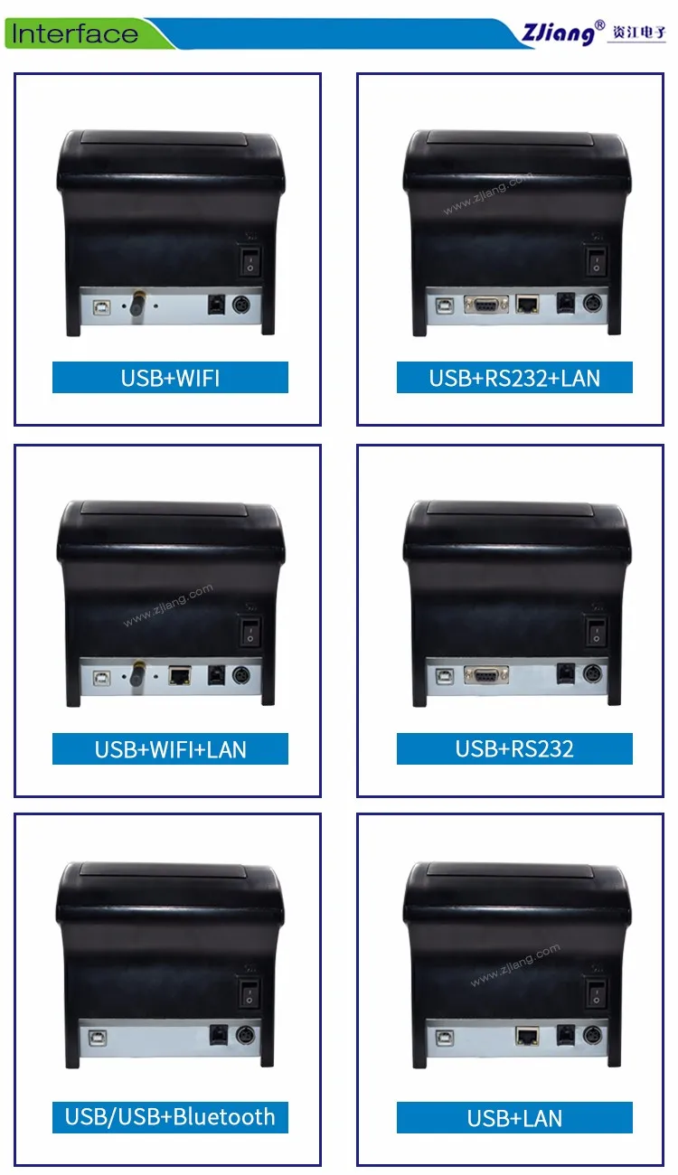 STAMPANTE TERMICA 80MM USB LAN POS 8330 RISTORANTE SCONTRINI RICEVUTE