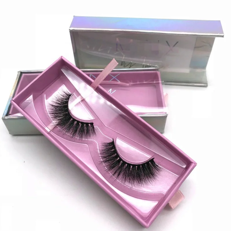 

own brand mink lashes wholesale vendor cruelty free real mink strip eyelash private label 3d mink eyelashes, Natural black