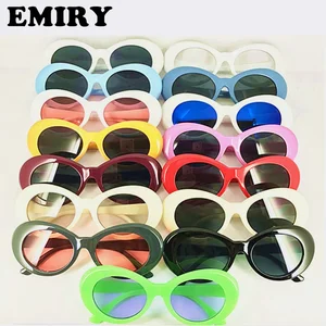 Factory Direct Sale Punk Oval Round Mod Sunglasses Vintage Retro Oval Sunglasses