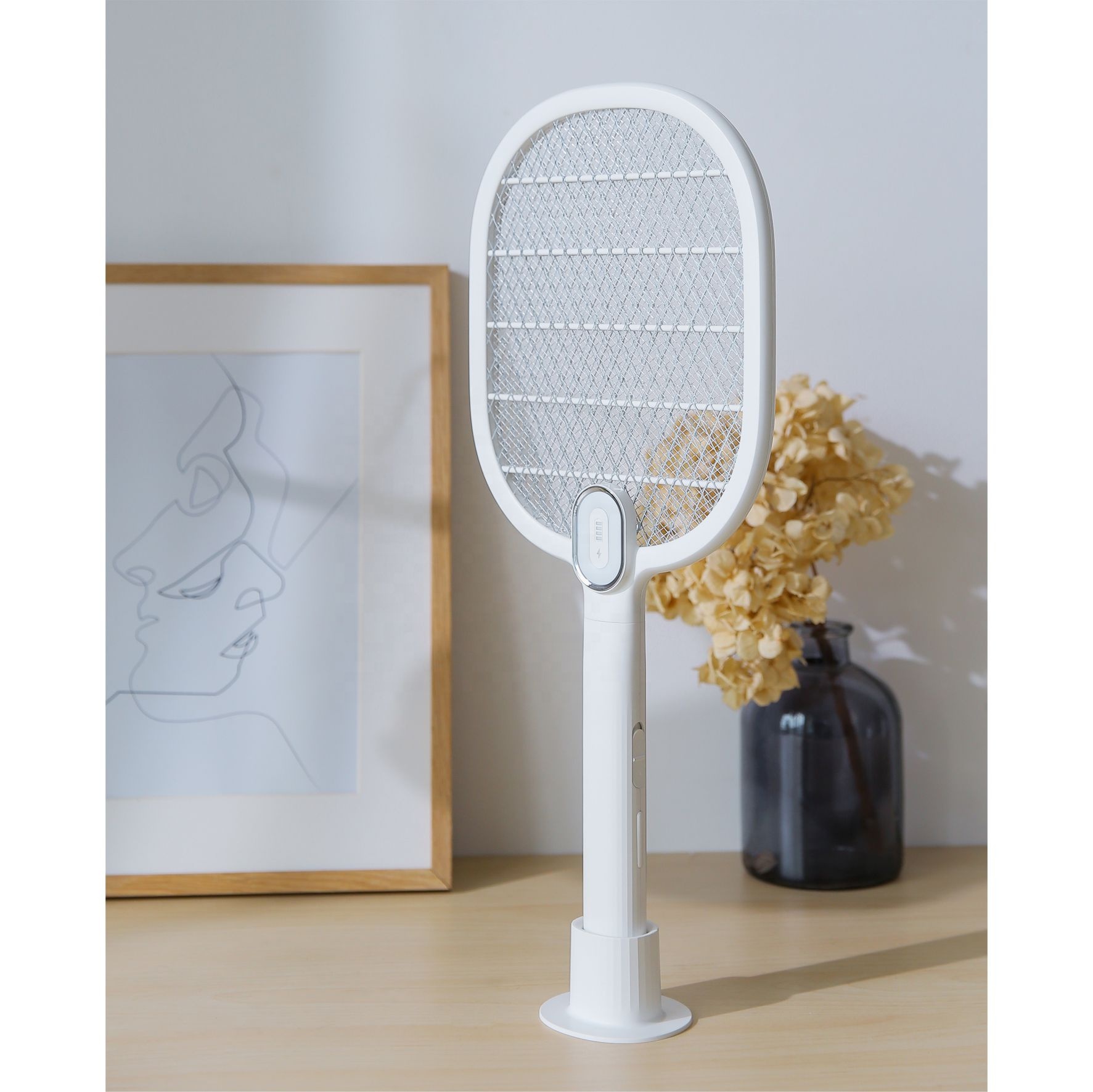 

2019 Functional USB Rechargeable Mosquito Killer Racket Electric Mosquito Swatter