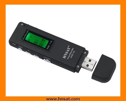 small usb drive digital voice recorder with external microphone, voice activated recording