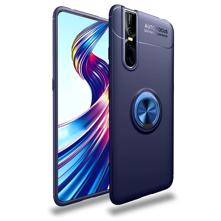 New arrival tpu finger ring stand back cover case for vivo v15 pro case