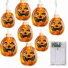 China Supplier 3D Pumpkin String Lights Indoor Fairy Jack O Lantern Battery Powered