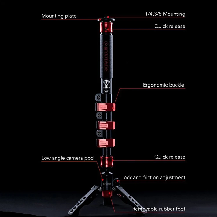 Wholesale Ifootage Cobra2 C180 Lightweight 180cm Adjustable Portable