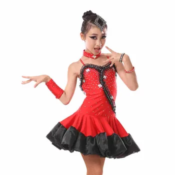 Oct1513 Latin Sexy Kids Dance Dress Tango Dress Skirts Girls Ballroom Dress Skirts Stage Ballet Costume Buy Kids Latin Belly Dance Costume Latin